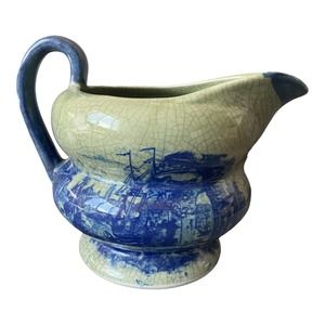 Vintage China Blue Vase, Fine Porcelain Made Exclusively For Seymour Mann